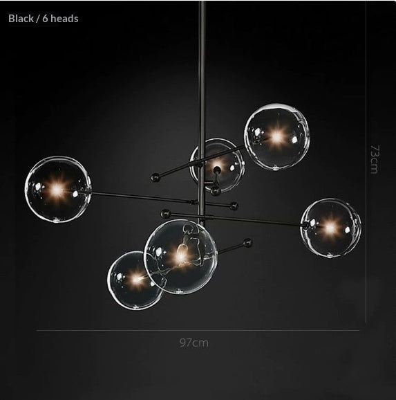 Bolla Glass Sphere Chandelier by Aurel Haven — view 12