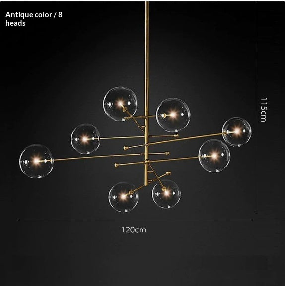Bolla Glass Sphere Chandelier by Aurel Haven — view 3
