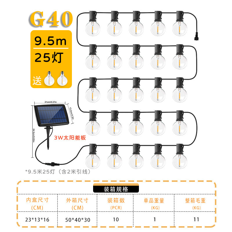 Festa Solar Festoon String Lights by Aurel Haven — view 10