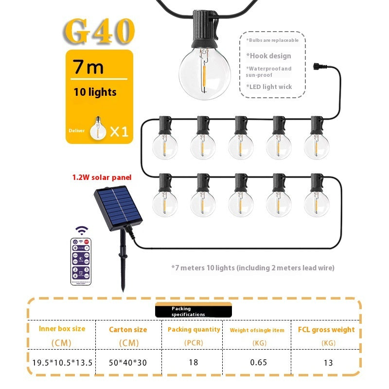 Festa Solar Festoon String Lights by Aurel Haven — view 7