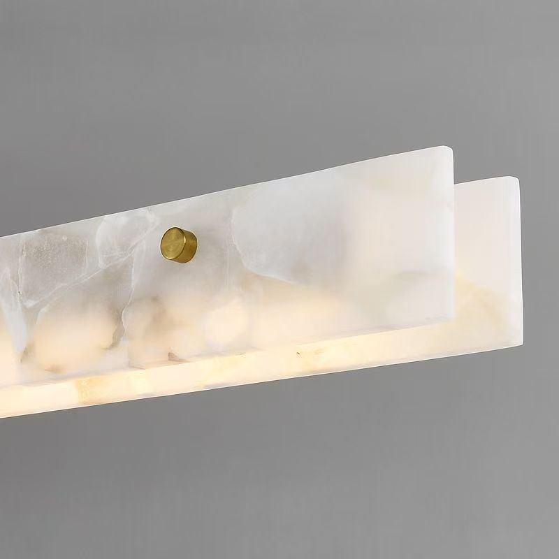 Linea Brass Linear Pendant by Aurel Haven — view 2