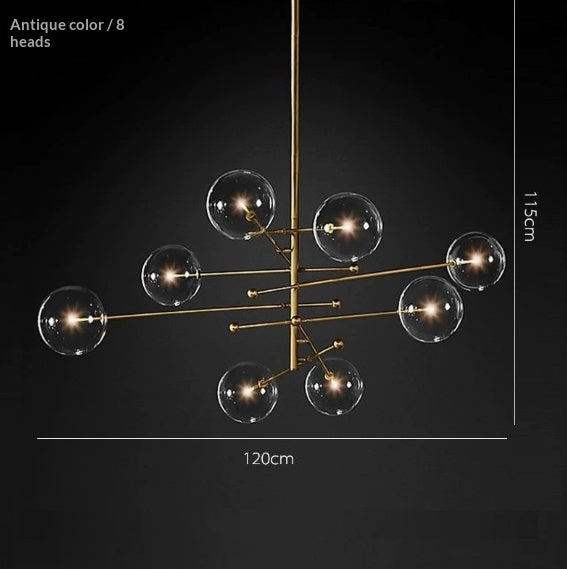 Bolla Glass Sphere Chandelier by Aurel Haven — view 6