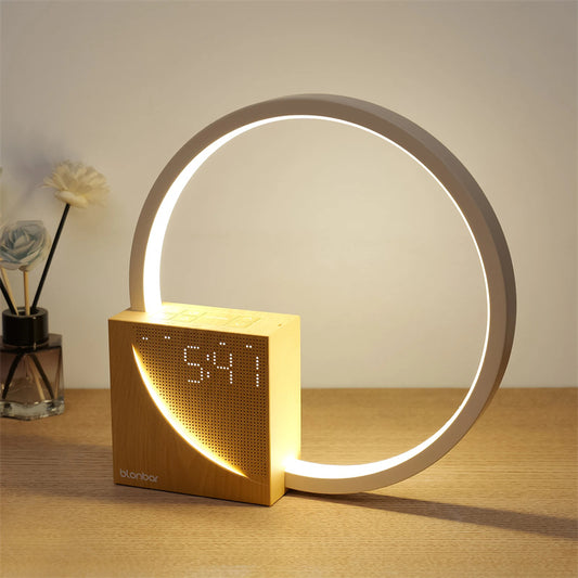 Quies Bedside Touch Lamp — minimalist bedside touch lamp with warm dimmable light