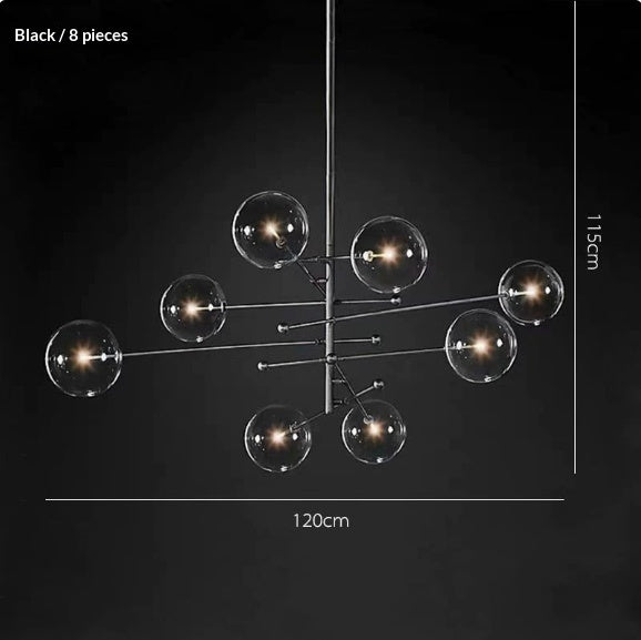 Bolla Glass Sphere Chandelier by Aurel Haven — view 5