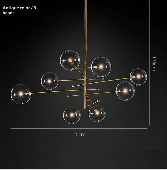 Bolla Glass Sphere Chandelier by Aurel Haven — view 4