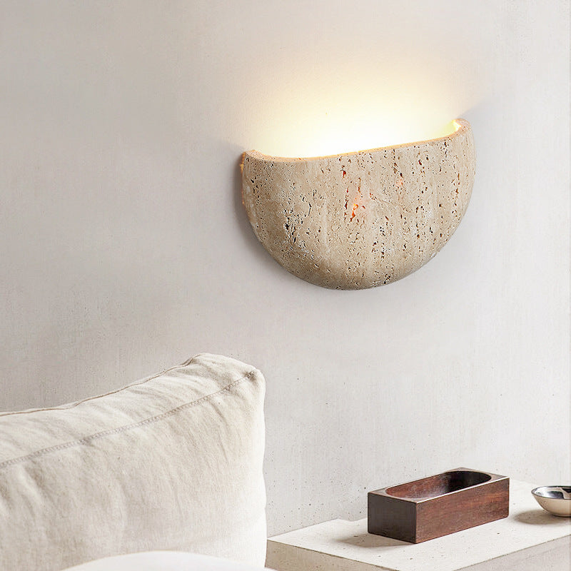 Sienna Stone Wall Sconce by Aurel Haven — view 5
