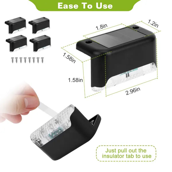 Scala Solar Step Lights (4-Pack) by Aurel Haven — view 2